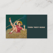 アルブエルヴィンテージ農業ファームピンアップガール 名刺 (正面)