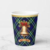 アルブトパーソナライズされたノタータンチェッククリスマス 紙コップ (正面)