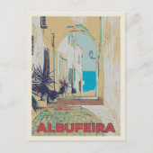 アルブフェイラオールドタウン通りアルガルヴェ，ポルトガル ポストカード (正面)