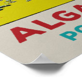 アルブフェイラビーチアルガルヴポルトガルヴィンテージトラベル ポスター (角)