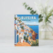 アルブフェイラポルトガルトラベルアートヴィンテージ ポストカード (スタンド正面)