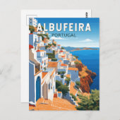 アルブフェイラポルトガルトラベルアートヴィンテージ ポストカード (正面/裏面)