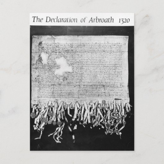 アルブラス宣言， 1320年4月6日 ポストカード (正面)