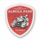 アルブラ峠 スイスアルプス バイク ツアー シール (正面)