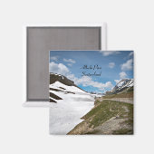 アルブラ峠（スイス） マグネット (正面/裏面)