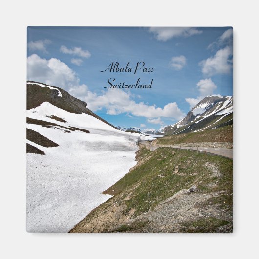 アルブラ峠（スイス） マグネット (正面)