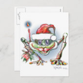 *アルブルーノのメリークリスマス・カエル* シーズンポストカード (正面/裏面)