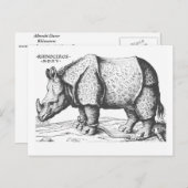 アルブレチドゥラリノセロス ポストカード (正面/裏面)