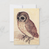 アルブレチドゥラーザリトルフクロウ招待状 招待状 (正面)