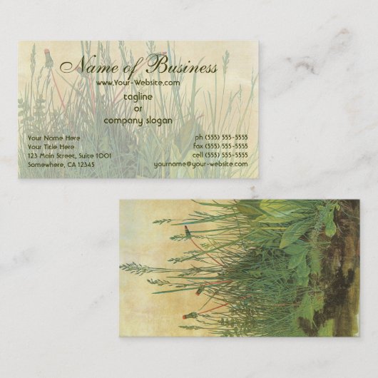 アルブレッ素晴らしチ・デュラーの大きなターフ 名刺 (正面/裏面)