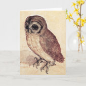 アルブレヒト小さなフクロウのグリーティングカード カード (黄色い花)