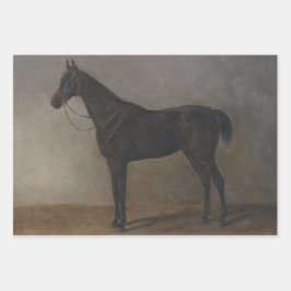アルブレヒト・アダムによる馬の去勢馬 (Albrecht Adam) ラッピングペーパーシート