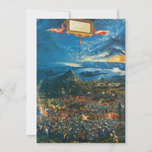 アルブレヒト・アルトドルファー – アレキサンダーの戦い 招待状 (正面)