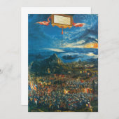 アルブレヒト・アルトドルファー – アレキサンダーの戦い 招待状 (正面/裏面)