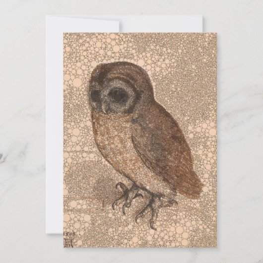 アルブレヒト・ダラーの後の小さなフクロウと無限の点 シーズンカード (正面)