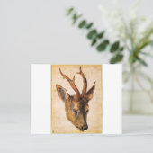 アルブレヒト・デュラーによるシカの首 ポストカード (スタンド正面)