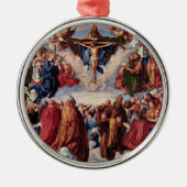 アルブレヒト・デュラーによる三位一体の崇拝， 1511 メタルオーナメント (正面)