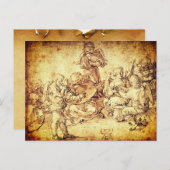 アルブレヒト・デュラーの天使を作る音楽 シーズンポストカード (正面/裏面)