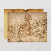 アルブレヒト・デュラーの天使を作る音楽 ポストカード (正面/裏面)