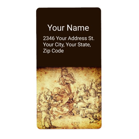 アルブレヒト・デュラーの天使を作る音楽 ラベル (正面)