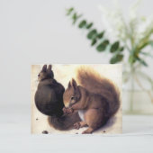 アルブレヒト・デュラーの「二つのリス」 ポストカード (スタンド正面)