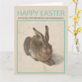 アルブレヒト・デュラー1502 HAREイースターカード カード (黄色い花)