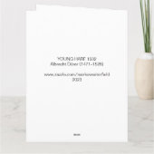 アルブレヒト・デュラー1502 HAREイースターカード カード (裏面)