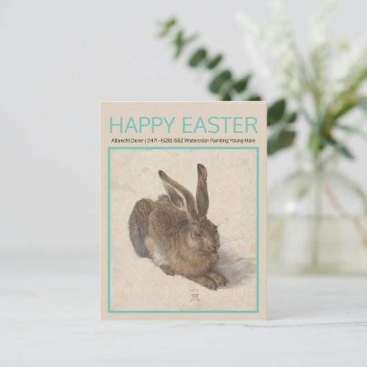 アルブレヒト・デュラー1502 HAREイースターポストカード ポストカード (スタンド正面)