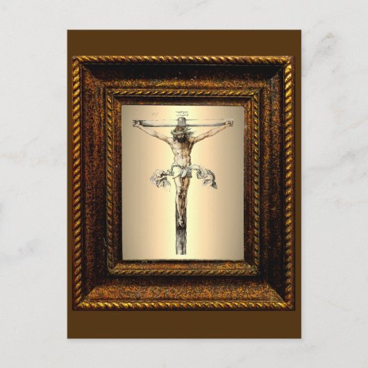 アルブレヒト・デュラー1505十字架のキリスト ポストカード (正面)