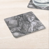 アルブレヒト・デュラー・うつ病 スクエアペーパーコースター (アングル)