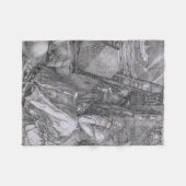 アルブレヒト・デュラー・うつ病 フリースブランケット (正面(横))