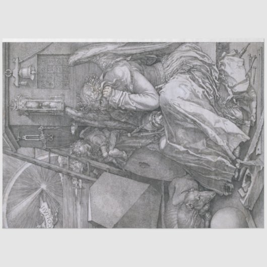 アルブレヒト・デュラー・うつ病 薄葉紙 (正面)