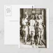 アルブレヒト・デュラー – ザ・四つの魔女 ポストカード (正面/裏面)