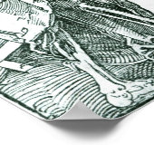 アルブレヒト・デュラー – 死とランドスケネヒト ポスター (角)