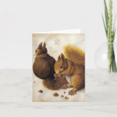 アルブレヒト・デュラー、2つのリス_ファインアート カード (正面)