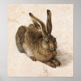 アルブレヒト・デュラー – Junger Hase (Young Hare), 1502 ポスター