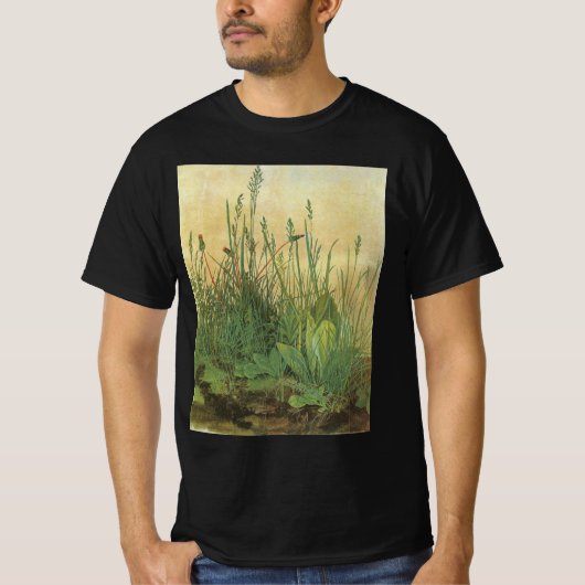 アルブレヒト・デューラーによる「大草地」 Tシャツ (正面)