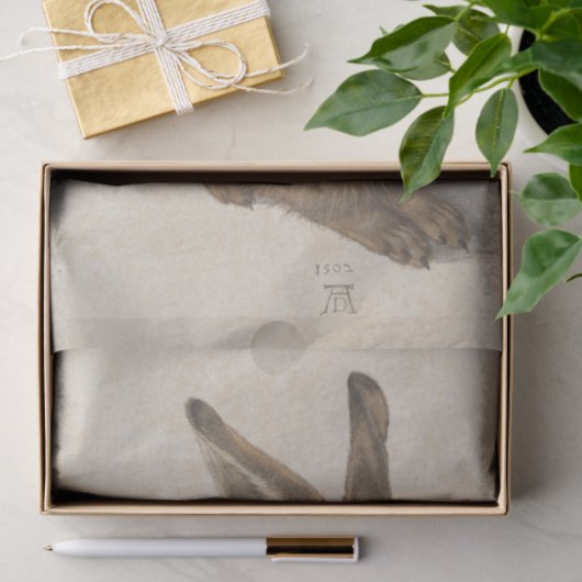 アルブレヒト・デューラーによる『若いウサギ』、ルネサンスの美術 薄葉紙 (ギフト)