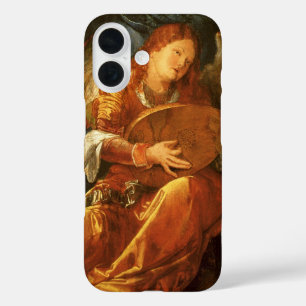 アルブレヒト・デューラーによる「薔薇冠の祝祭」の天使 iPhone 16ケース