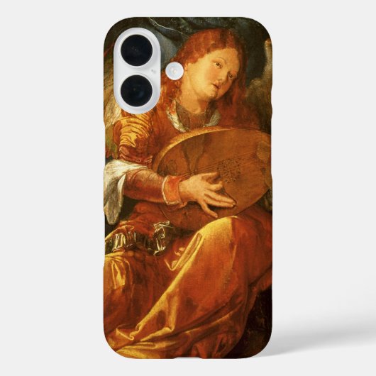 アルブレヒト・デューラーによる「薔薇冠の祝祭」の天使 Case-Mate iPhoneケース (裏面)
