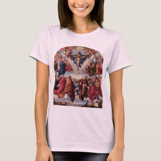 アルブレヒト・デューラー作「三位一体の崇敬」、1511年 Tシャツ (正面)