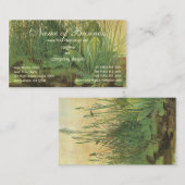 アルブレヒト・デューラー作「大きな草原の断片」 名刺 (正面/裏面)