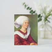 アルブレヒト・デューラー - ホルパー出身のバルバラ・デューラーの肖像 ポストカード (スタンド正面)