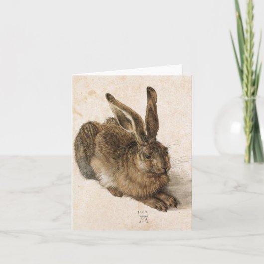 アルブレヒト・デューラー - 若い兎 (Young Hare), 1502 カード (正面)