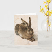 アルブレヒト・デューラー - 若い兎 (Young Hare), 1502 カード (黄色い花)