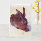 アルブレヒト・デューラー – 野ウサギ カード (黄色い花)