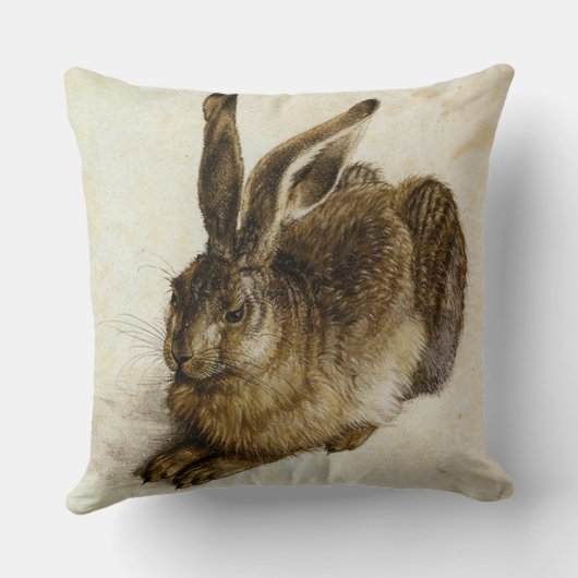 アルブレヒトDürerが逆転させる`の若いノウサギ」 クッション (裏面)