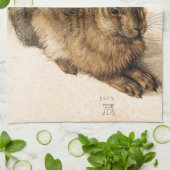 アルブレヒトDurerの若いノウサギの台所タオル キッチンタオル (折り畳み)