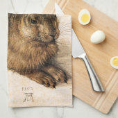 アルブレヒトDurerの若いノウサギの台所タオル キッチンタオル (四つ折り)