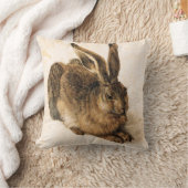 アルブレヒトDurerの若いノウサギの装飾用クッション クッション (ブランケット)